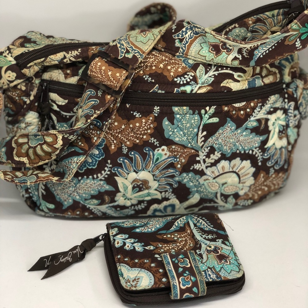 VERA BRADLEY HOBO BAG & WALLET SET